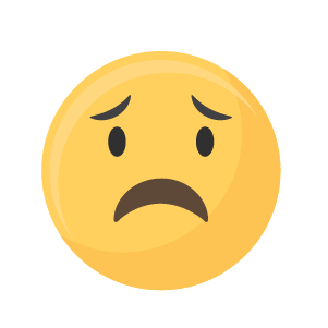 Worried emoji