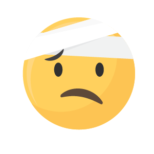 Hurt emoji